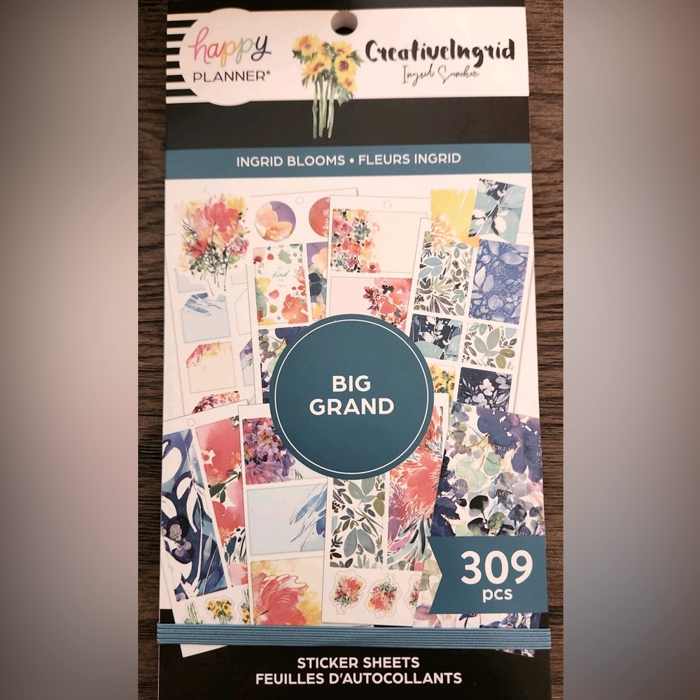 Happy Planner sticker book blooms